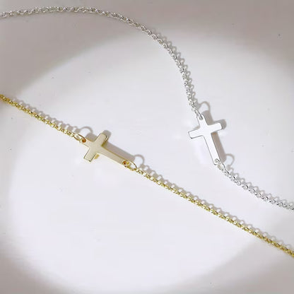 Blessed & Bold Stainless Steel Cross Armband