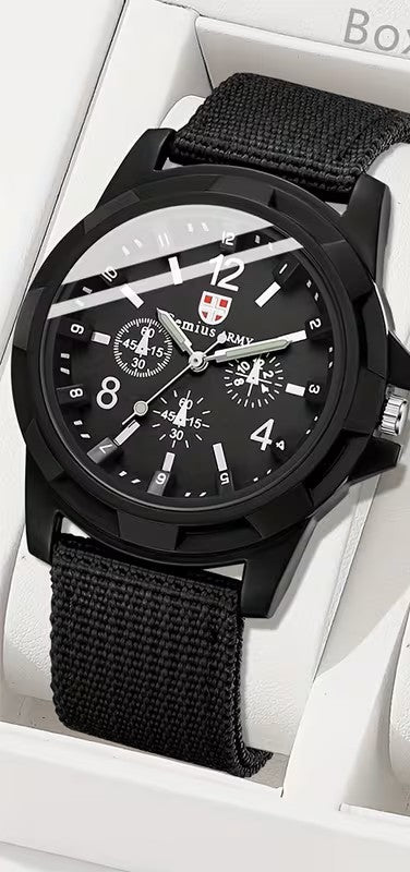 Blessed & Bold Canvas Strap Quartz Watch