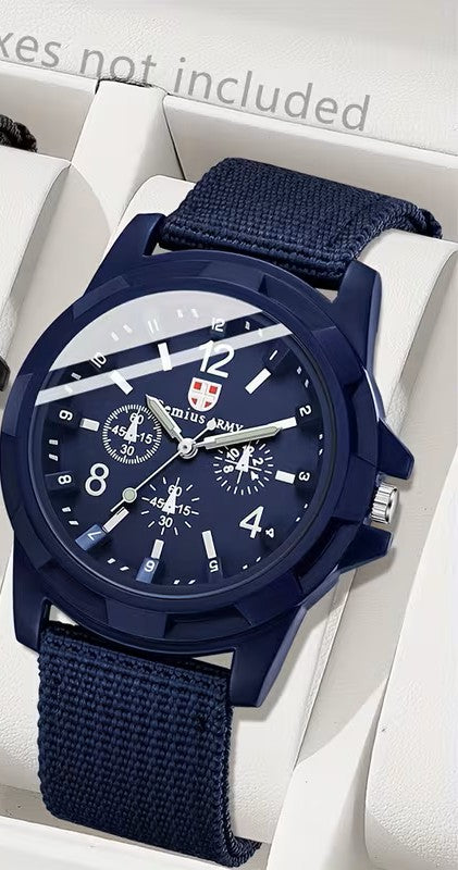 Blessed & Bold Canvas Strap Quartz Watch