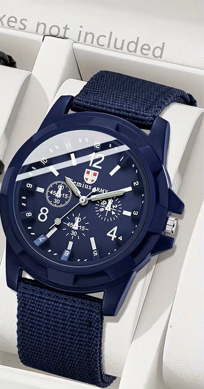 Blessed & Bold Canvas Strap Quartz Watch