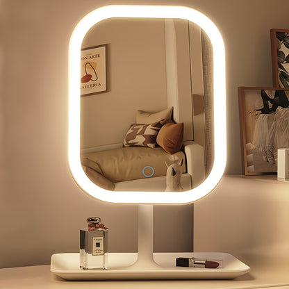 LumiGlow Travel Makeup Mirror (3 Light Modes)